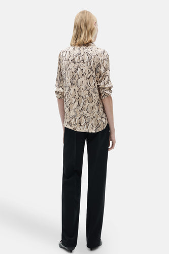 Hemd met lange mouwen - bruin - MANGO