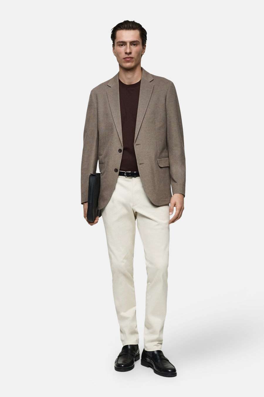 T-shirt à manches courtes - brun - MANGO