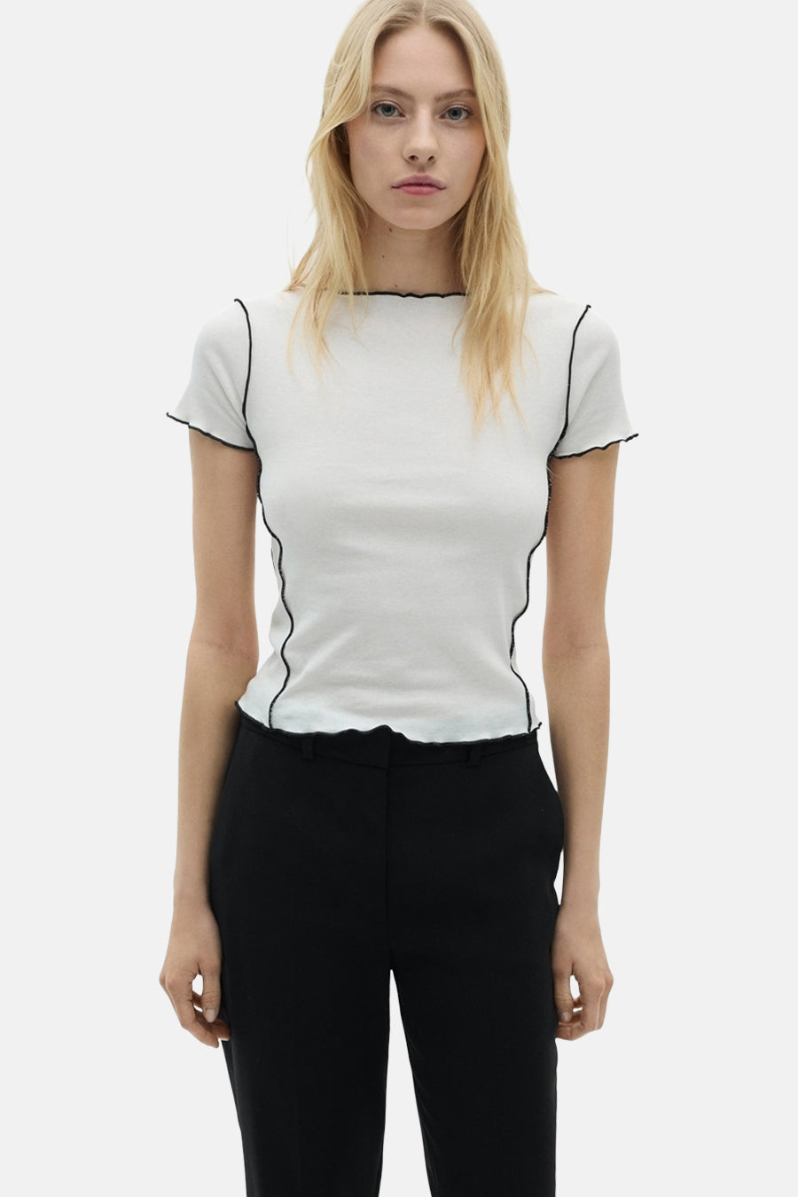 T-shirt à manches courtes - blanc - MANGO