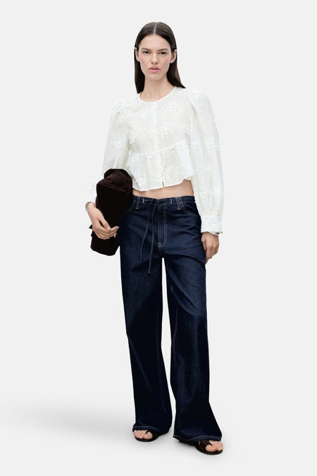 Blouse met lange mouwen - wit