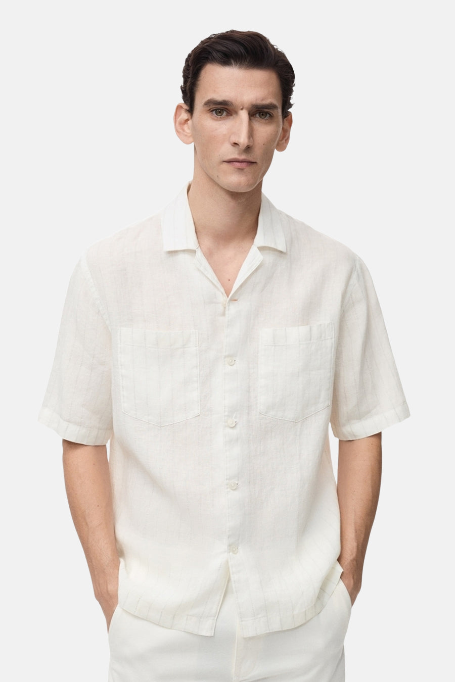 Chemise à manches courtes - blanc