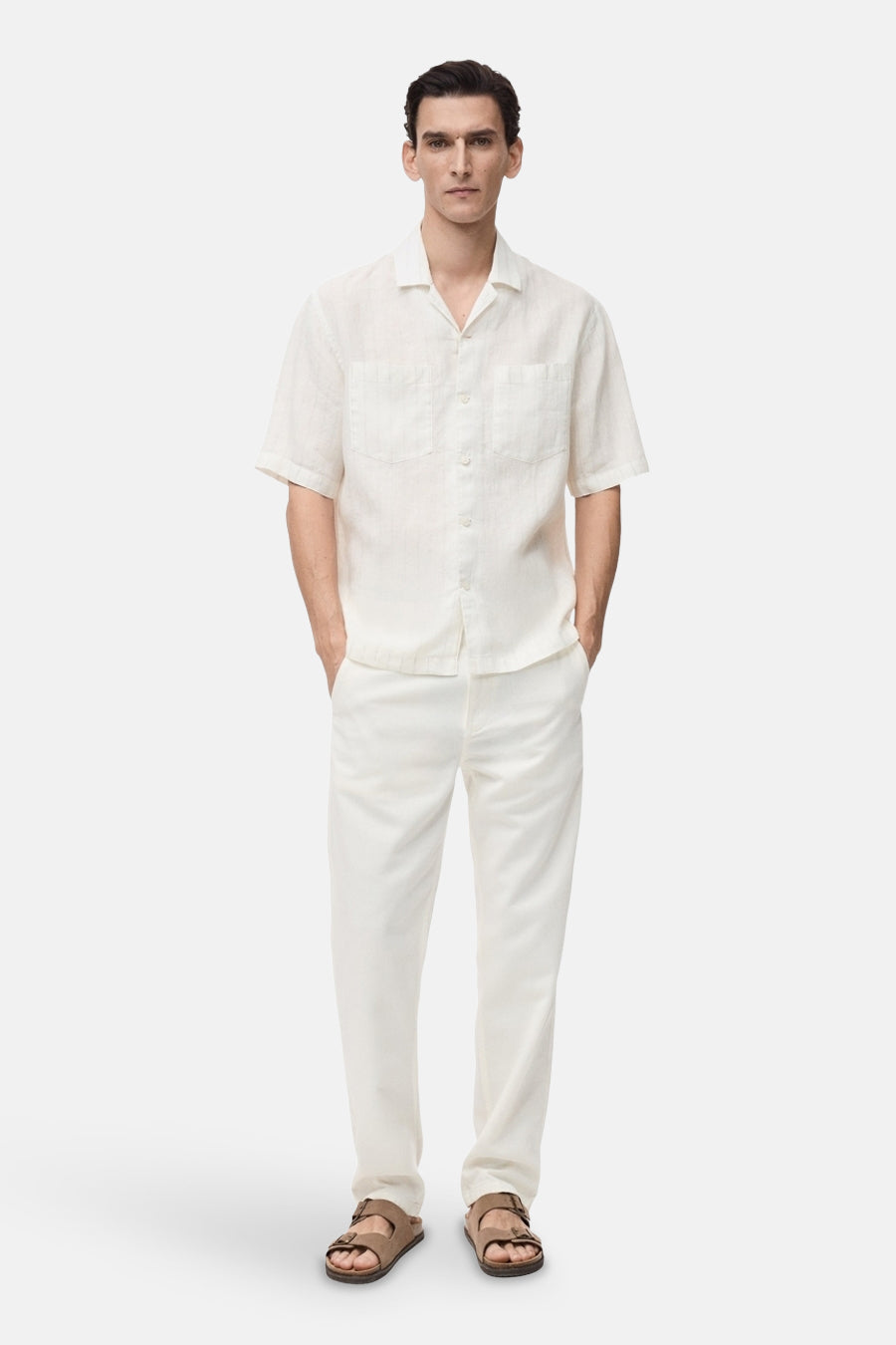 Hemd met korte mouwen - wit - MANGO