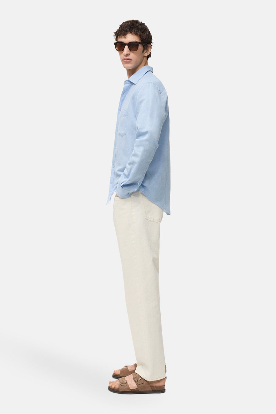 Chemise (manches longues) Bleu - Mango