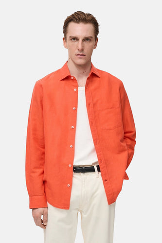 Chemise à manches longues - orange