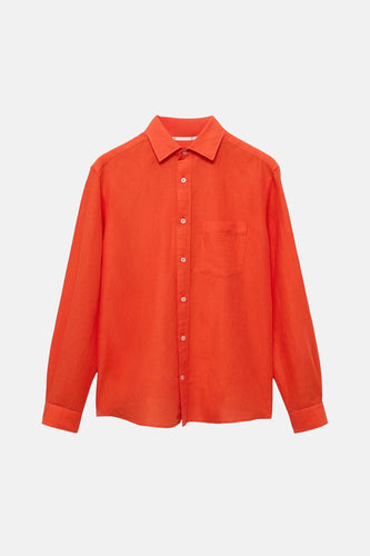 Chemise à manches longues - orange