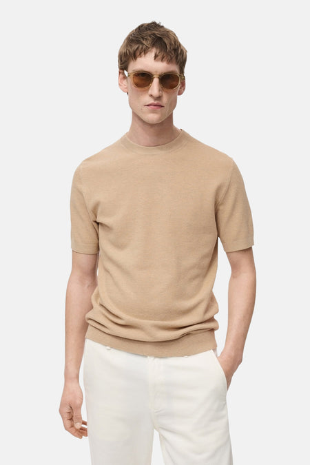 T-shirt met korte mouwen - Beige