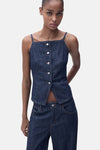 Blouse (zonder mouwen) Blauw - MANGO