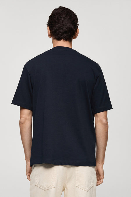 T-shirt met korte mouwen - Donkerblauw