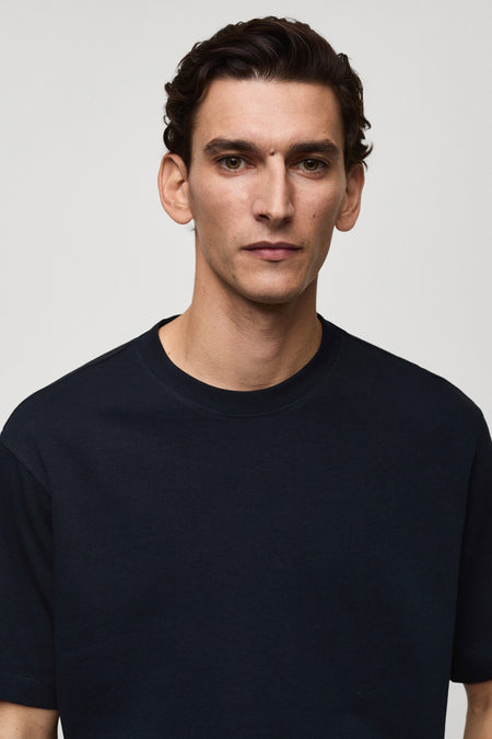 T-shirt met korte mouwen - Donkerblauw