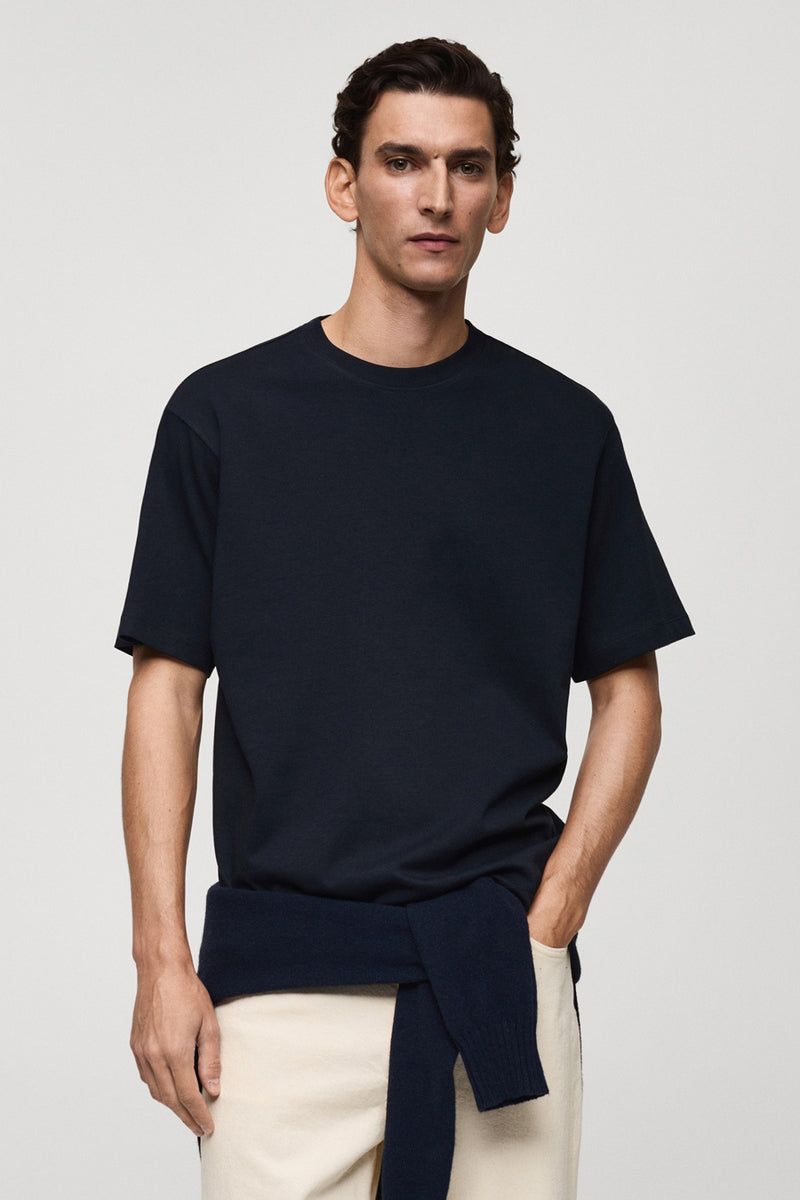 T-shirt met korte mouwen - Donkerblauw