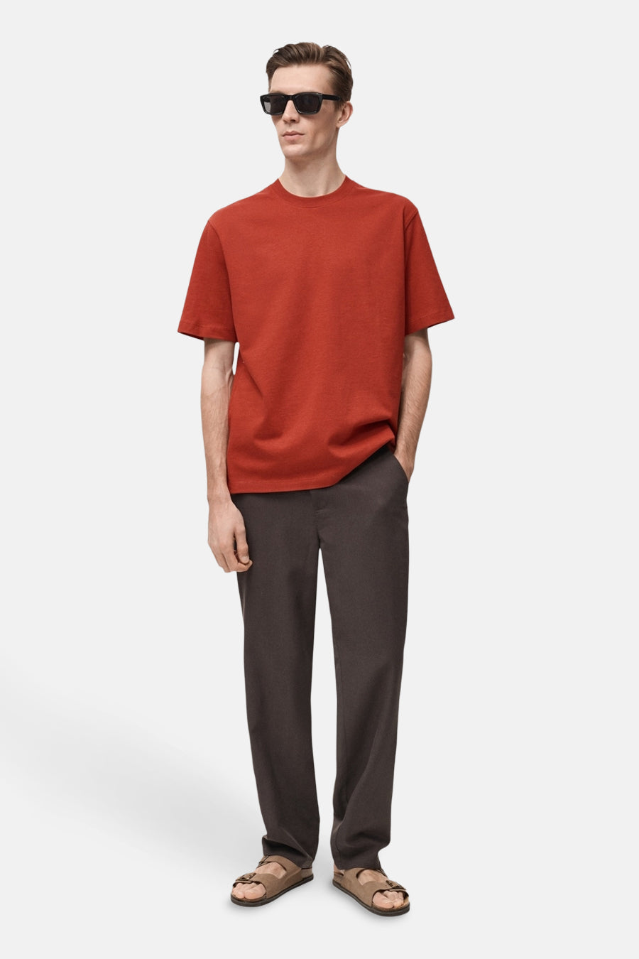 T-shirt met korte mouwen - rood - MANGO