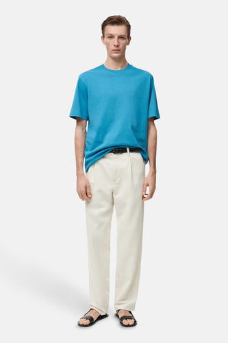 T-shirt met korte mouwen - Turquoise - MANGO