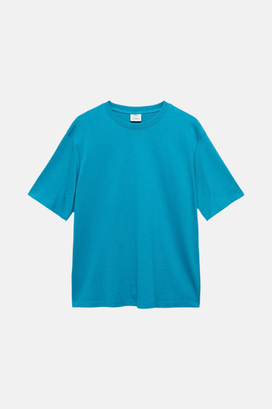 T-shirt met korte mouwen - Turquoise - MANGO