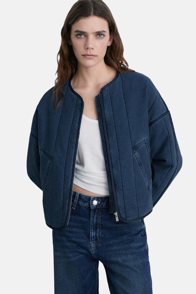Veste courte Mid blue denim - Mango