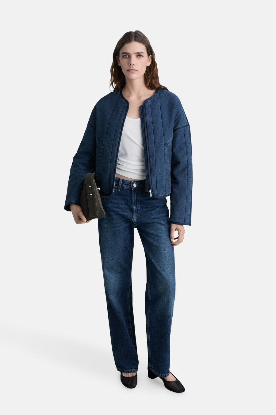 Jas - mid blue denim