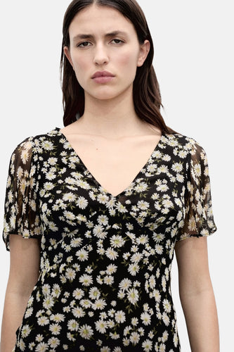 Kleedje met korte mouwen - Zwart - MANGO