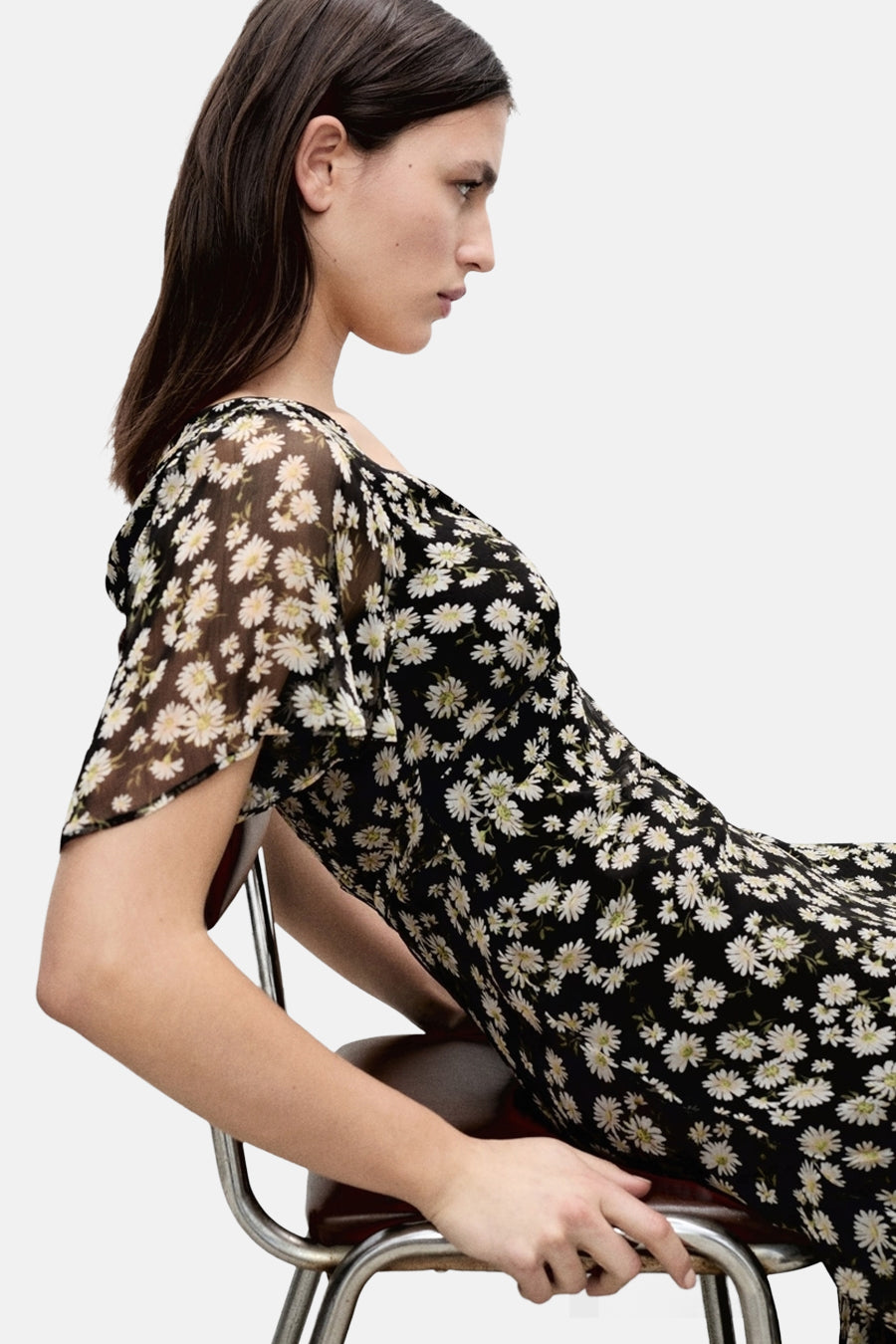 Kleedje met korte mouwen - Zwart - MANGO