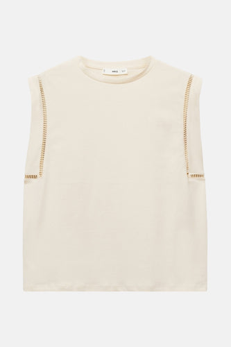 Top - beige - MANGO