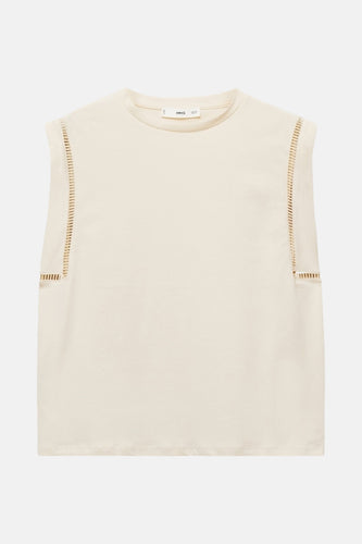 Top - beige - MANGO