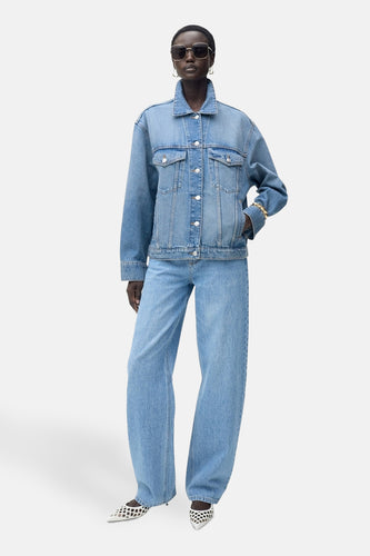 Jeansjas - Mid blue denim