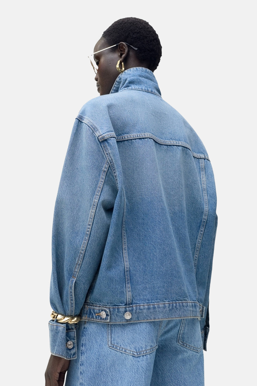 Jeansjas - Mid blue denim