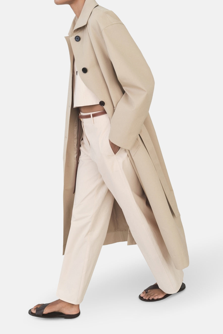 Broek - ecru - MANGO