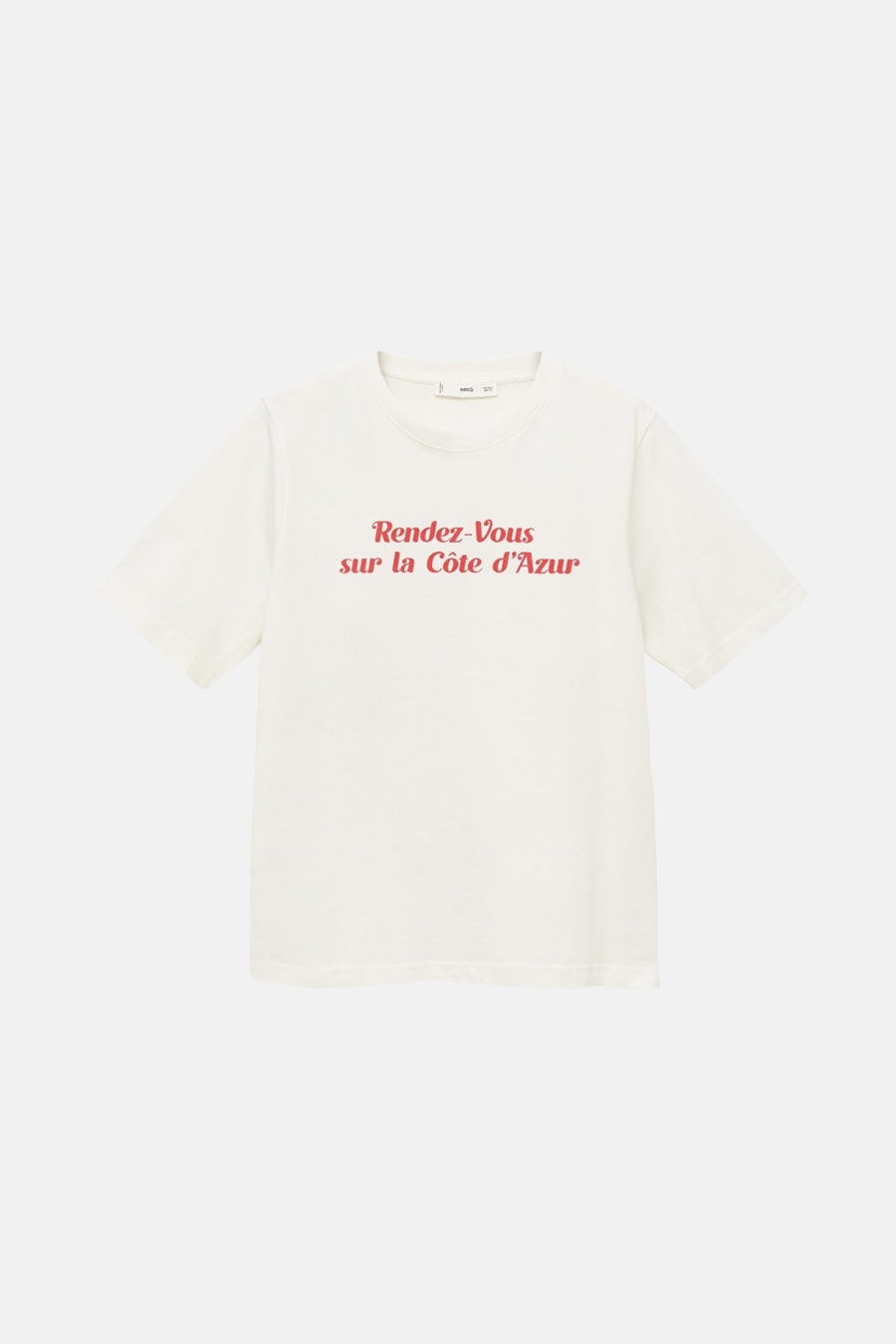 T-shirt à manches courtes - Blanc - MANGO