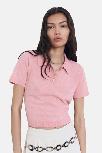 Polo met korte mouwen - roze - MANGO