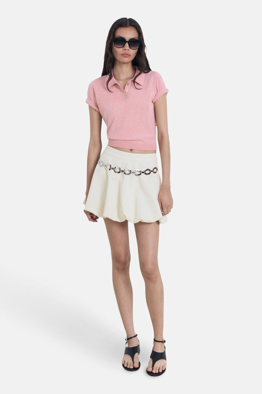 Polo met korte mouwen - roze - MANGO