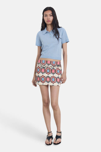 Polo met korte mouwen - blauw - MANGO