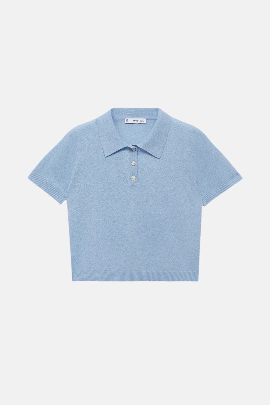 Polo met korte mouwen - blauw - MANGO