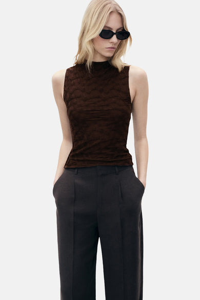 Blouse - bruin