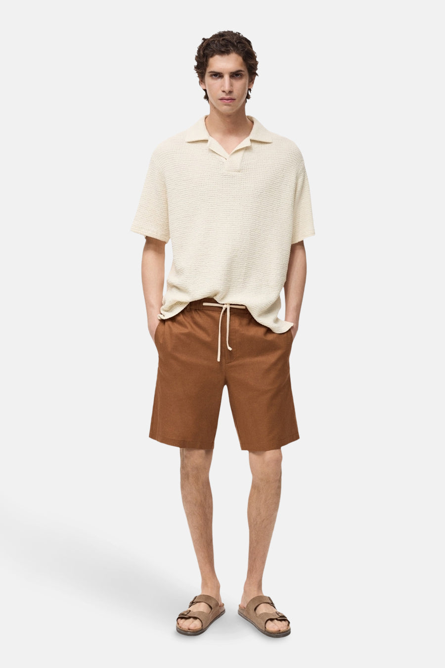 Short - bruin - MANGO