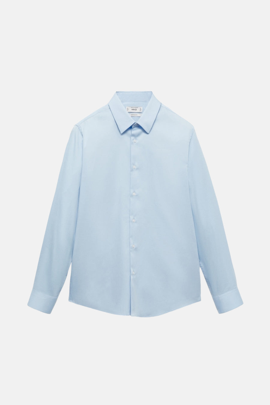 Hemd met lange mouwen - blauw - MANGO