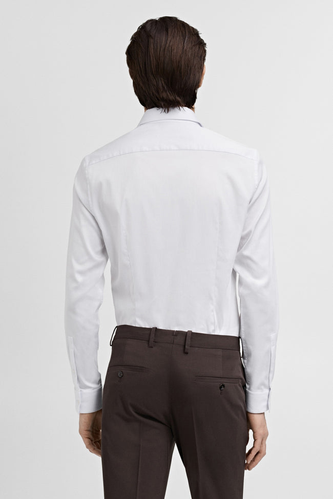 Chemise à manches longues - blanc