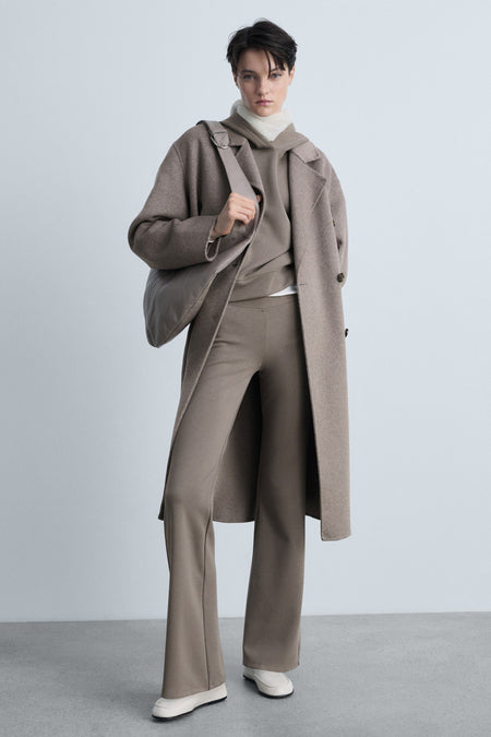 Sweater met kap - bruin