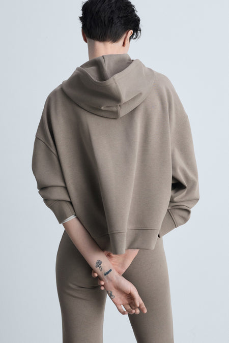 Sweater met kap - bruin