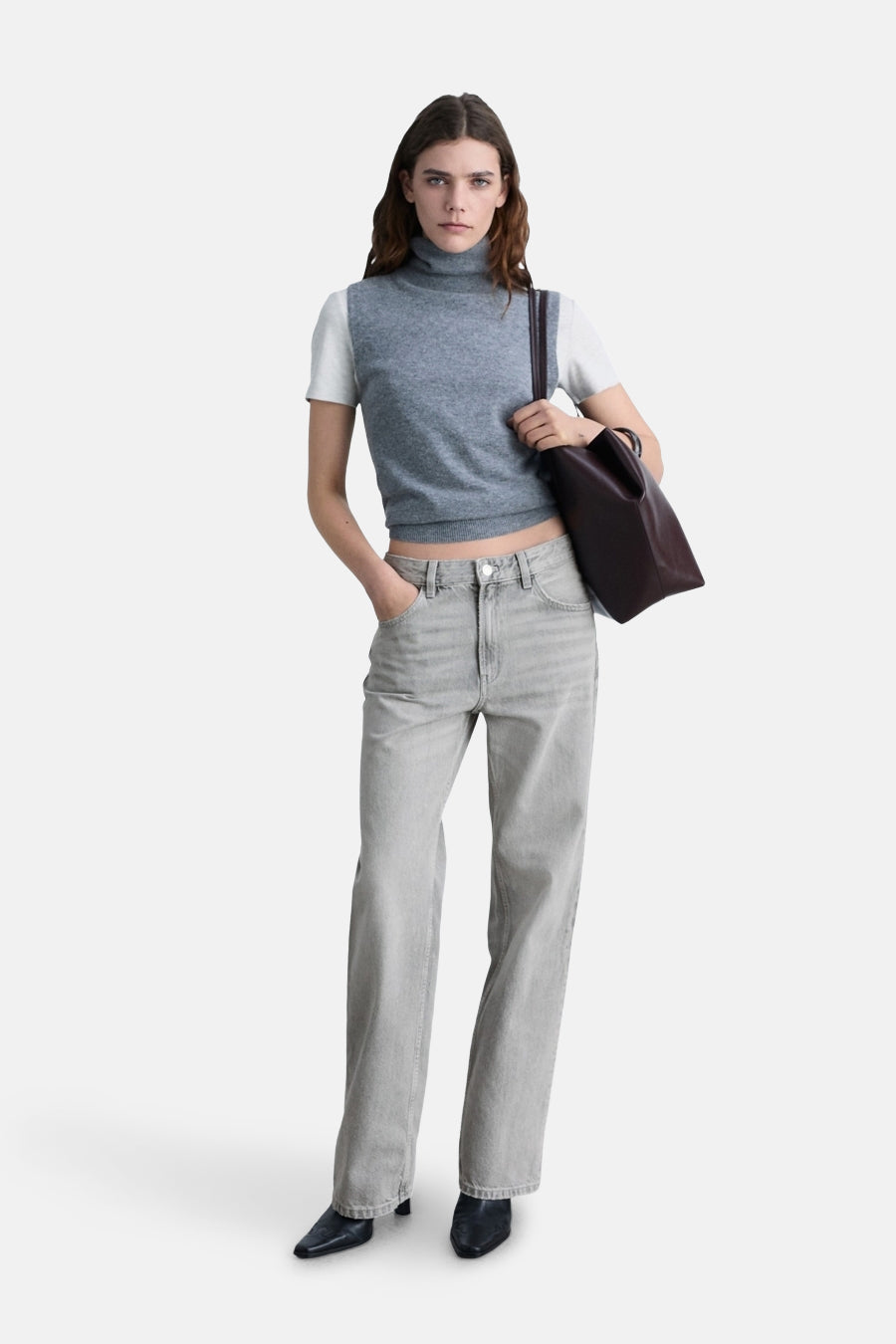 MIAMI MANGO - mid grey denim