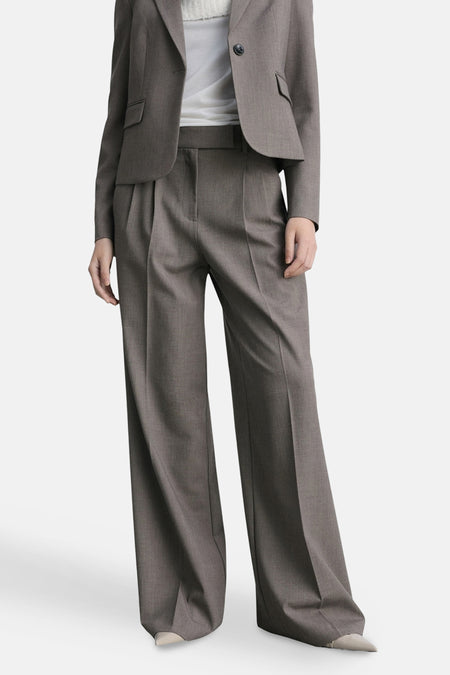 Pantalon de costume Brun - Mango