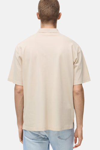 Polo met korte mouwen - Beige - MANGO