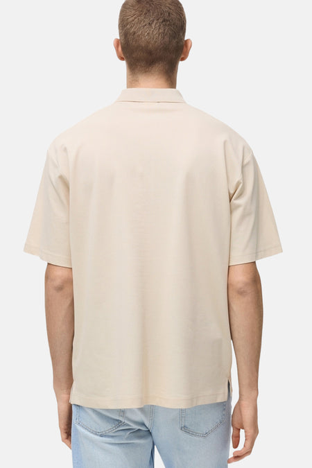 Polo met korte mouwen - Beige