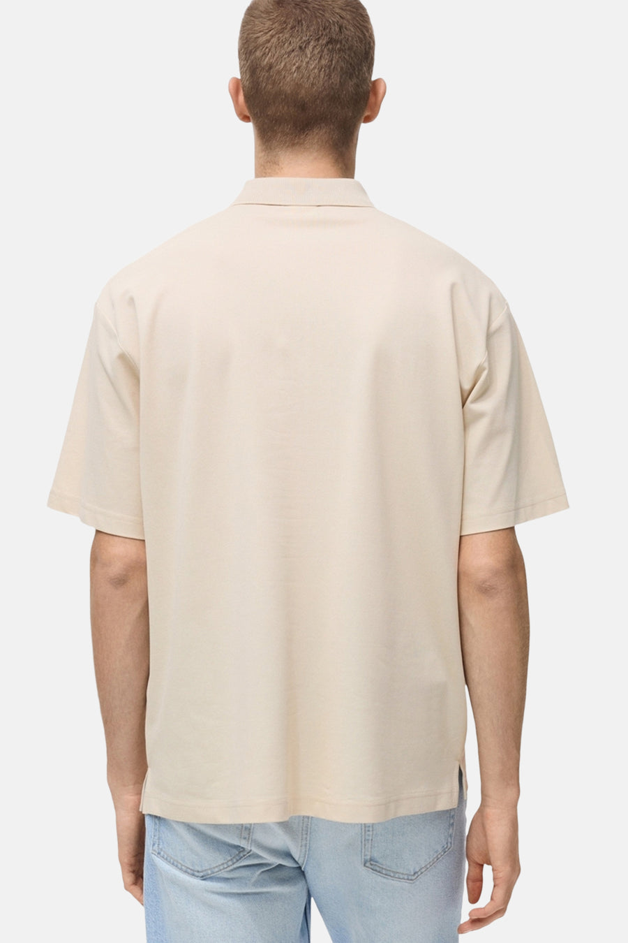 Polo met korte mouwen - Beige - MANGO