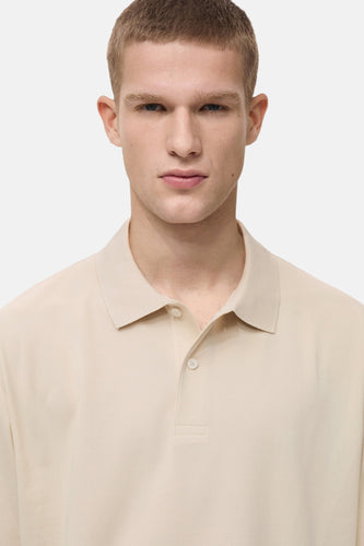 Polo met korte mouwen - Beige - MANGO