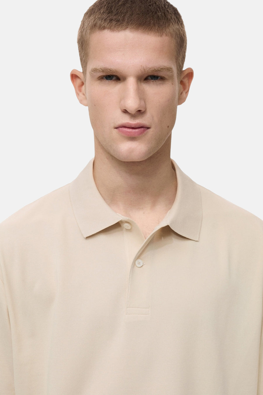Polo met korte mouwen - Beige - MANGO