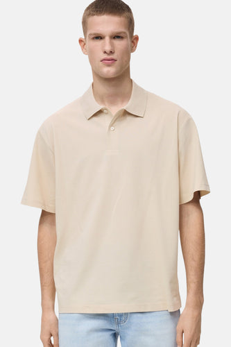 Polo met korte mouwen - Beige - MANGO