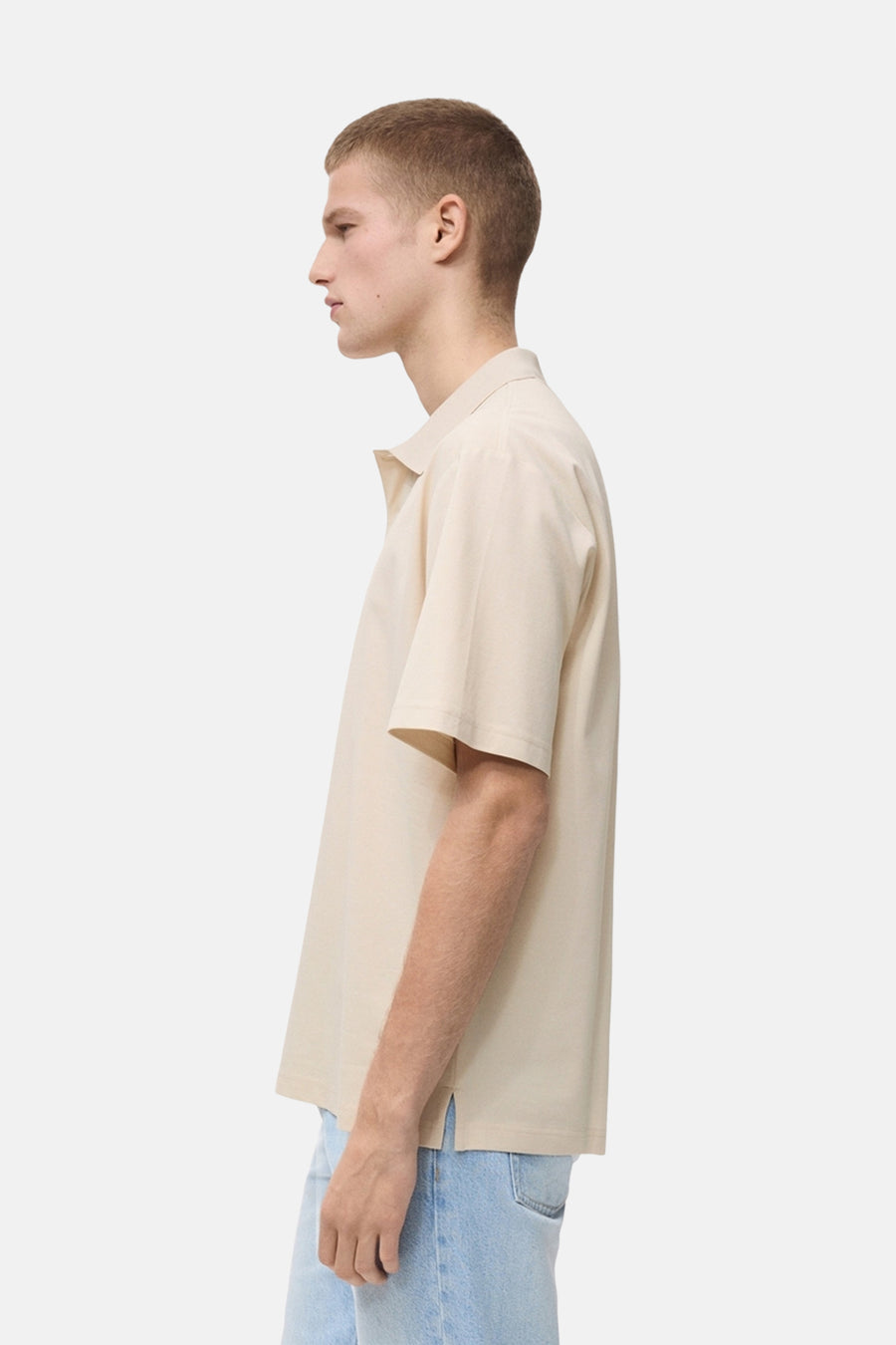 Polo met korte mouwen - Beige - MANGO