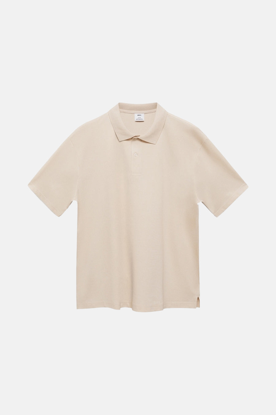 Polo met korte mouwen - Beige - MANGO