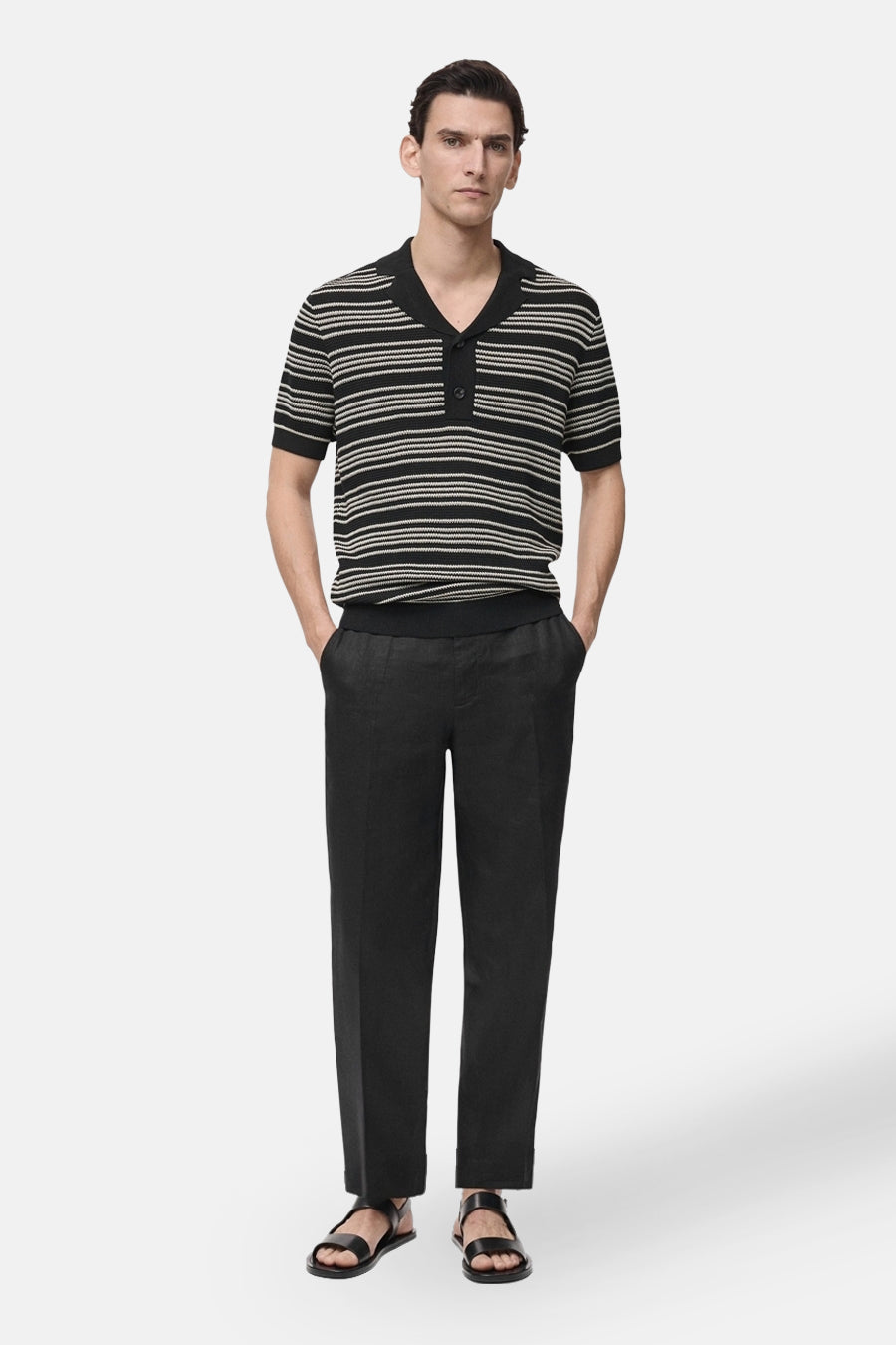 Polo met korte mouwen - Zwart - MANGO