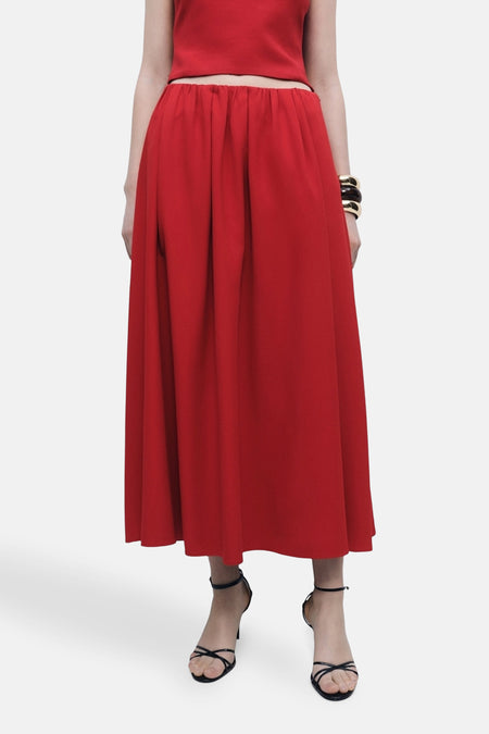 Rok (lang) Rood - Mango