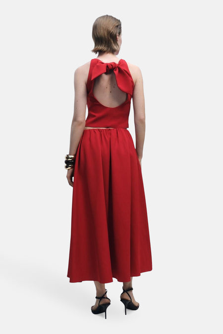 Rok (lang) Rood - Mango